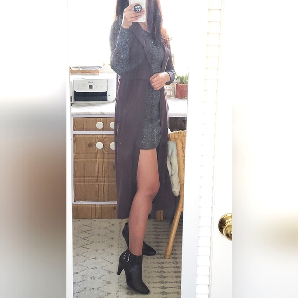 Leith dove taupe grey long vest blazer  jacket Size XS - Picture 10 of 10